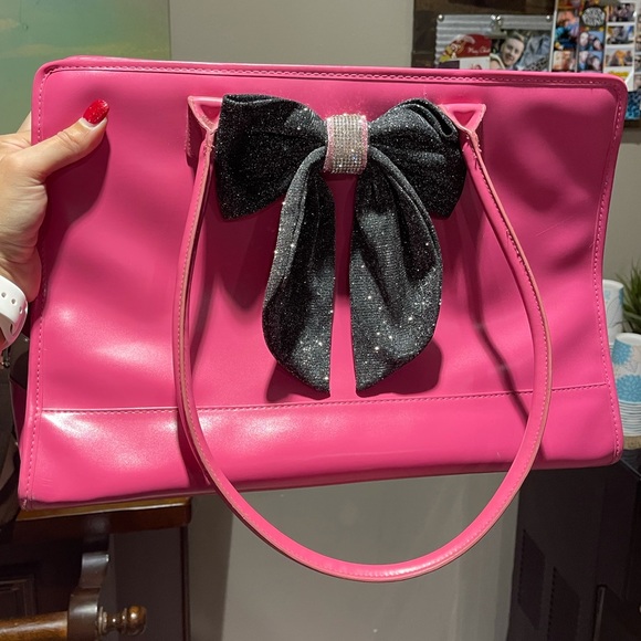 Outward hound pet carrier puppy purse bag pink sparkly bling bow - Picture 4 of 15